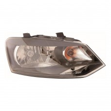 Volkswagen Polo 2009-2014 Single Reflector Halogen Head Lamp Unit Driver Side